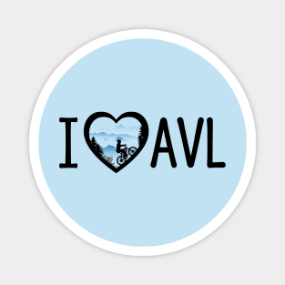 I Love AVL Biking - BBlue 04 Magnet